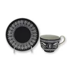  Preview image for 2pc Wedgwood Black and White Jasperware 
