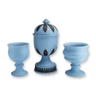  Preview image for Three Wedgwood England Blue Jasperware 