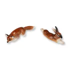  Preview image for 2pc Royal Doulton Porcelain Fox and Hare 