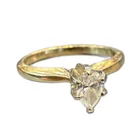  Preview image for 14k YG Pear Cut Diamond Solitaire Ring 