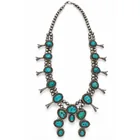  Preview image for Vintage Silver Turquoise Squash Blossom 
