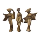  Preview image for Trio of Bronze Japanese Awa Odori Geisha 