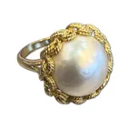  Preview image for 14k Yellow Gold Mobe Pearl Ring 