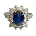  Preview image for Platinum Sapphire & Diamond Ring 