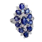  Preview image for 14k White Gold Sapphire & Diamond 