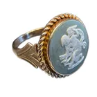  Preview image for 14k Yellow Gold Wedgwood Jasperware Ring 