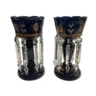  Preview image for Pair of Antique Bohemian Glass Mantle 