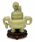  Preview image for Chinese Jade Incense Burner on Carved 