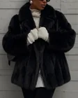  Preview image for Vintage Dyed Black Fox Fur Coat from the 