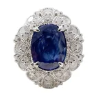  Preview image for 14K White Gold Sri Lanka Blue Sapphire & 