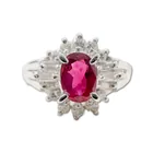  Preview image for Platinum Natural Ruby & Diamond Ring 