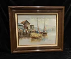  Preview image for Vintage Painting of a Harbor Scene 
