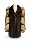  Preview image for Vintage Mahogany Mink and Fox Fur Coat 