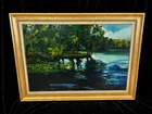  Preview image for Waterside Landscape by WH Smallwood Oil 
