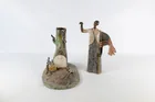  Preview image for Vintage Folk Art Pottery Sculpture Set 