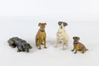  Preview image for Lot of 4 Vintage Metal Miniature Dog 