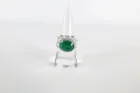  Preview image for Platinum Emerald and Diamond Ring 