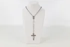  Preview image for Sterling Silver Bead Rosary Necklace 