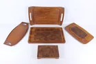  Preview image for Lot of 5 Mid-Century Modern Teak Serving 