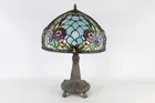  Preview image for Leaded Glass Floral Motif Table Lamp 