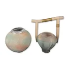  Preview image for 2pc Hand-Thrown Studio Art Pottery 