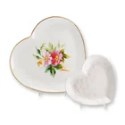  Preview image for 2pc Wedgwood Heart Shaped Ceramic Plates 