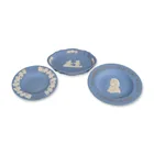  Preview image for 3pc Wedgwood English Blue Jasperware 