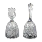  Preview image for 2pc Glass and Crystal Dinner Bells 