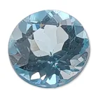 Preview image for Round Faceted Light Blue Topaz Gemstone 