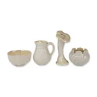  Preview image for 4pc Belleek Ireland Parian Porcelain 
