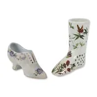  Preview image for 2pc Porcelain Shoe Figurines including 
