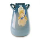 Preview image for Weller Pottery Blue Vase, Dickens Ware 