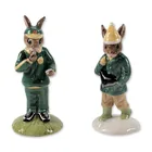  Preview image for 2pc Royal Doulton Bunnykins Porcelain 