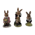  Preview image for 3pc Royal Doulton Bunnykins Glazed 