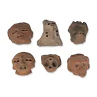  Preview image for 6pc Pre-Columbian Terracotta Heads 