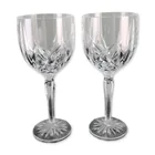  Preview image for 2pc Waterford Brookside Crystal Goblets 