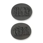  Preview image for 2pc Gordon Elliott Black Basalt Oval 