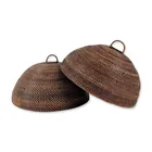  Preview image for 2pc Southeast Asian Rattan Food Covers 