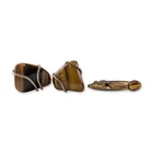  Preview image for 3pc Swank Mid-Century Tiger's Eye 
