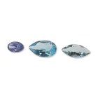  Preview image for Group of Three Loose Faceted Blue 