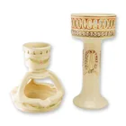  Preview image for 2pc Rare Weller Pottery Pedestal and 