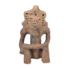  Preview image for Pre-Columbian Ceramic Seated Figurine 