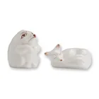  Preview image for 2pc Coalport English Bone China Hedgehog 