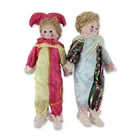  Preview image for 2pct Vintage Harlequin and Jester 