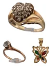  Preview image for 10k Gold Diamond, White Sapphire, and 