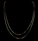  Preview image for Two 14k Gold Italian Box Chains 