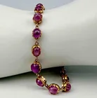  Preview image for 18k Gold Pink Star Sapphire Bracelet 
