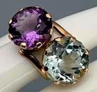  Preview image for 14K Gold Amethyst & Aquamarine Ring 