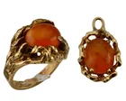  Preview image for 14K Vintage Mexican Fire Opal Ring & 