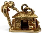  Preview image for 14k Tropical Grass Hut Charm 